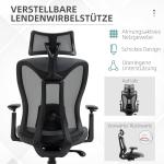 Kontorsstol Skrivbordsstol Grå av Mesh och Metall för Bekvämt Arbete och Avkoppling Ergonomisk med Fällbar Funktion