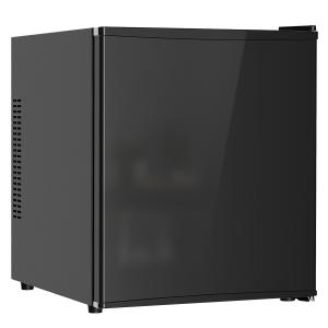 Minikylskåp Tyst Svart Metall för Kontor och Sovrum Justerbar Termostat 46 Burkar Kompakt Design 44 Liter 43x51x51,3 cm