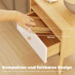 Soffbricka Armstöd Naturfärgad Bambu för Vardagsrum Bricka för Soffa Flexibel Design för Dryck och Snacks Praktisk