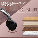 Ergonomisk Kontorsstol med Massagefunktion, Fotstöd, Vridbar och Rullbar, Rosa