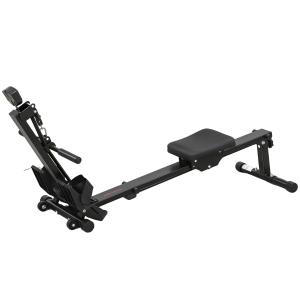 Roddmaskin och Roddmaskin för Hemmet med LCD-monitor och Sittkudde Hållbar och Stabil Svart Stål upp till 150 kg för Motion och Träning