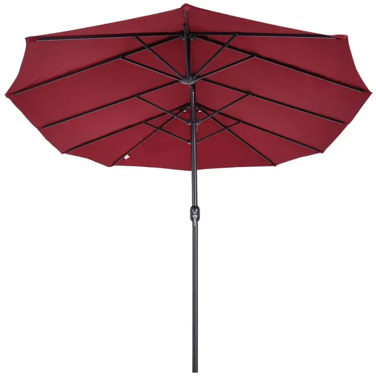 Träparasoll Dubbelt 455 x 270 cm