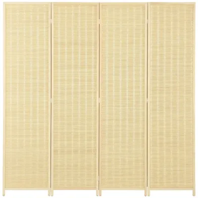 Rumsavdelare Skärmvägg 4-Delad Insynsskydd 180 x 180 cm