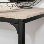 Barbord med 2 Stolar 3-Delat Bordsset MDF Modern Möbel för Kök och Matplats Natur och Svart 89 X 45 X 87 Cm