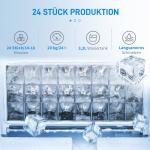 Iskubsmaskin 20 kg/24h med 3,2 L Vattentank, Silver, 2,3 L