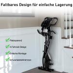 Motionscykel 2 i 1 Cykeltränare Hemmatränare Hopfällbar 8 Nivåer Justerbart Magnetiskt Motstånd med 1 Par Spännlina