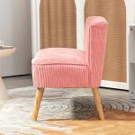 2-sits Soffa, Elegant Scandi Design, Massiv Träram, upp till 150 kg, Rosa, 117 x 56,5 x 77 cm