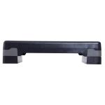 Aerobic Stepper Fitnessbräda Svart Grå Plast 2-Stegs Höjdjusterbar 10/15 Cm 68 X 29 X 15 Cm