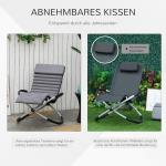 Ergonomisk Gungstol för Trädgård, Bekväm Relaxstol med Textilene-Sits, Väderbeständig Design för Uteplatsen, Mörkgrå, 145 x 74 x 88 cm