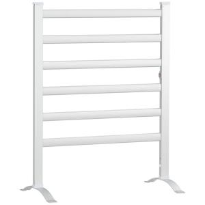 Klädluftare Torkställning Stålblå av Metall och Plast för Inomhus och Utomhusbruk Utdragbar Torn med Hjul 4 Nivåer 73 x 64 x 177 cm