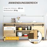 Skjutdörrsbeslag för Pardörrar, Komplett Monteringsset med Skena och Rullar, Robust Hängsystem i Kolstål, Svart, 183 cm