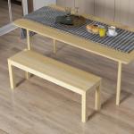 Trädgårdsbänk 2-Sits Bänk Natur av Furu för Vardagsrum och Kök Träbänk i Lantlig Stil Robust 120 x 33 x 45 cm
