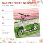 Barnskoter Sparkscooter Stadsskoter Kickboard Pneumatiska Däck och Handbroms Hopfällbar