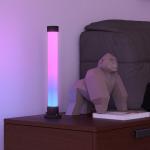 Bordslampor Sänglampor Set om 2 med App Vit av Plast och Metall för Vardagsrum Smart Lampa med Musiksynkronisering