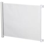 Utdragbar Säkerhetsgrind i PVC, Flexibel Skyddsbarriär för Dörrar och Trappor, Rullgardinsfunktion sparar plats, Vit, 115 x 82,5 cm
