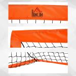Fotbollsmål Minimål Orange av Metall och Oxford Tyg för Barn Utomhus Set om 2 Hopfällbara Mål 183 x 90 x 90 cm