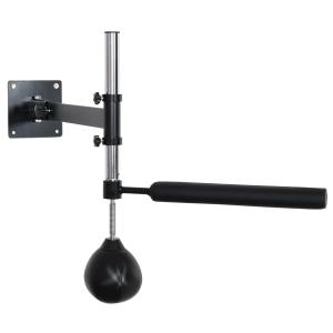 Justerbar Boxboll med Stativ, Hopfällbar Boxningsstation med Speedball, Effektiv Träning för Hemmafitness, Svart, 360°