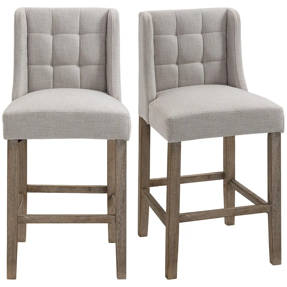 Barstolar med Ryggstöd 2-Pack Klassiska 47 x 50 x 101 Cm