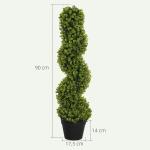 Konstgjord Växt Eukalyptus Spiralformad Grön av Plast för Hem och Trädgård Stora Dekorativa Växter i Kruka Höjd 90 cm