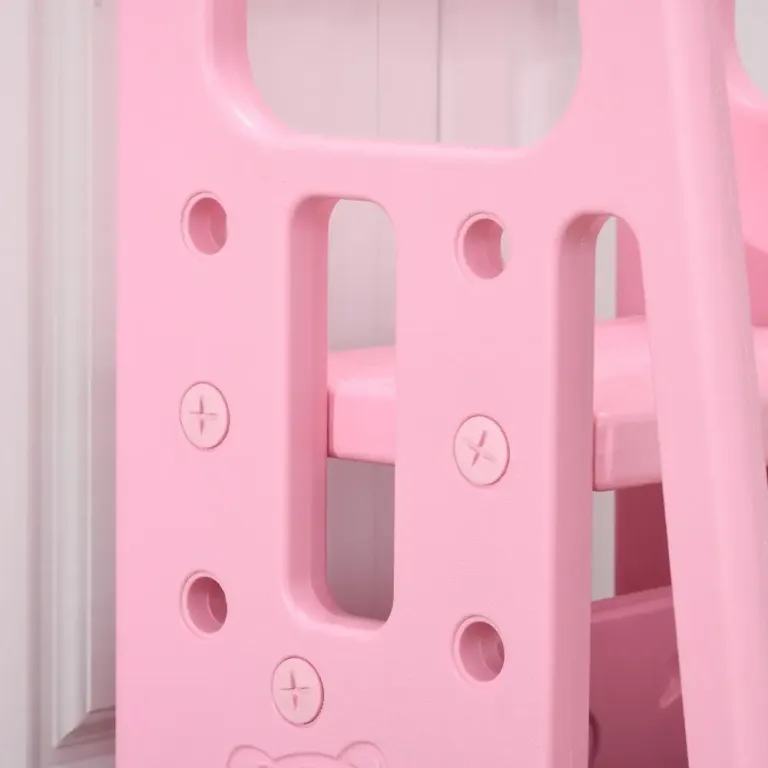 Lärtorn Hjälptorn Rosa av Trä och Barnrum Höj och Sänkbart