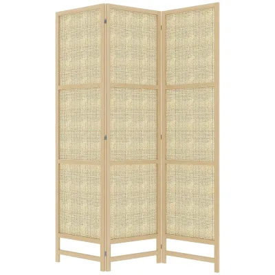 Rumsavdelare Skärmvägg 3-Delad Mellanvägg 135 x 180 cm