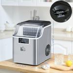 Iskubsmaskin 20 kg/24h med 3,2 L Vattentank, Silver, 2,3 L