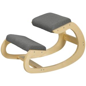 Ergonomisk Gungande Knäpall för Hemmakontor för Förbättrad Hållning, Grå