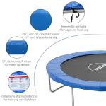 Trampolintillbehör Kantskydd Blå PVC och Skum för Studsmatta Säkerhetsnät och Stege Väderbeständigt 244 Cm