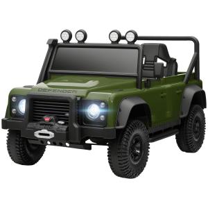 Elbil för Barn 12V med Fjärrkontroll, Musikfunktion, Horn och LED-lampor, Grön