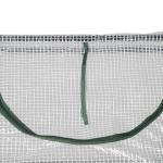 Litet Växthus med Fönster, Kompakt Drivhus i PE-Plast, Skyddar Småplantor och Örter, Vit, 120 x 60 x 60 cm