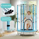 Barnstudsmatta med Skyddsnät för Inomhus- och Utomhusbruk, 3-6 År, Ljusblå
