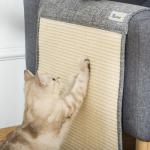 Klösmatta för Soffa 2-Pack, Skyddande Sisalmatta för Möbler, Hållbart Klösskydd för Katter, Grå, 130 x 45 x 0,3 cm
