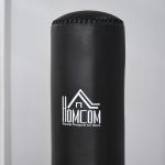 Justerbar Boxningsstation med Speedball, Komplett Träningsredskap med Reflexstång, Förbättrar Reaktion och Kondition Hemma, Svart, 160-230 cm