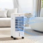 Luftkonditionering AC Vit av ABS för Hemmet Bärbar 3-i-1 med Timer och Hjul 65 W