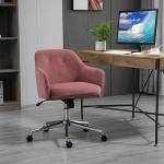 Retro Kontorsstol i Grönt Tyg, Ergonomisk Skrivbordsstol med Ryggstöd, Bekväm Arbetsstol för Hemmakontor, Grön