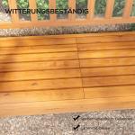 Trädgårdsbänk Parkbänk Ljusbrun av Trä för Balkong och Terrass 3-Sits Bänk med Bord och Armstöd 280 kg 153 x 56 x 91 cm