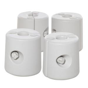 Paviljongbasvikter 4-Pack för Partytält Vatten Sand PE Stabilt Stöd för Utomhusevenemang Ø24 X H25 Cm