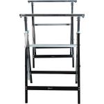 Såghäst Höjdjusterbar Hopfällbar Metall upp till 200 Kg för Träarbete Svart 68 X 56 X 80-130 Cm