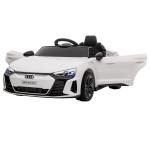 Barnelbil Audi RS e-tron GT Vit av Plast och Metall för Barn 3-5 År med Fjärrkontroll och Musik Hastighet upp till 5 km/h Licensierad