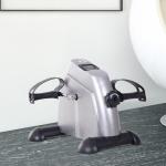Pedaltränare för Rehabilitering Smidig Minicykel för Hemmaträning Justerbart Motstånd Silver 35 X 40 X 31 Cm