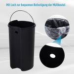 Pedalhink Rostfritt Stål Hygienisk Papperskorg med Mjukstängande Lock och Innerhink Silver 25,8 X 42 Cm 12 L