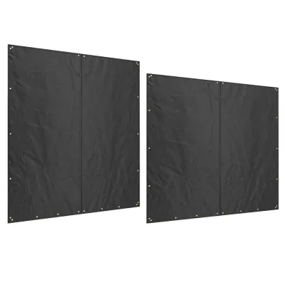 Skydd för Vedställ 2-Pack Vattentätt, Svart