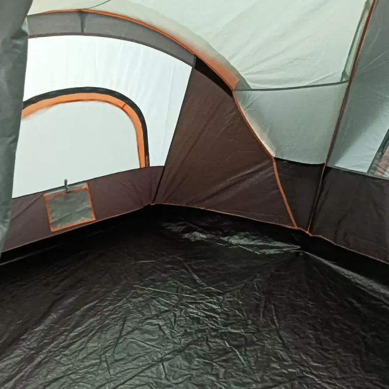 Campingtält Tunneltält för 5-6 Personer Ljusgrå
