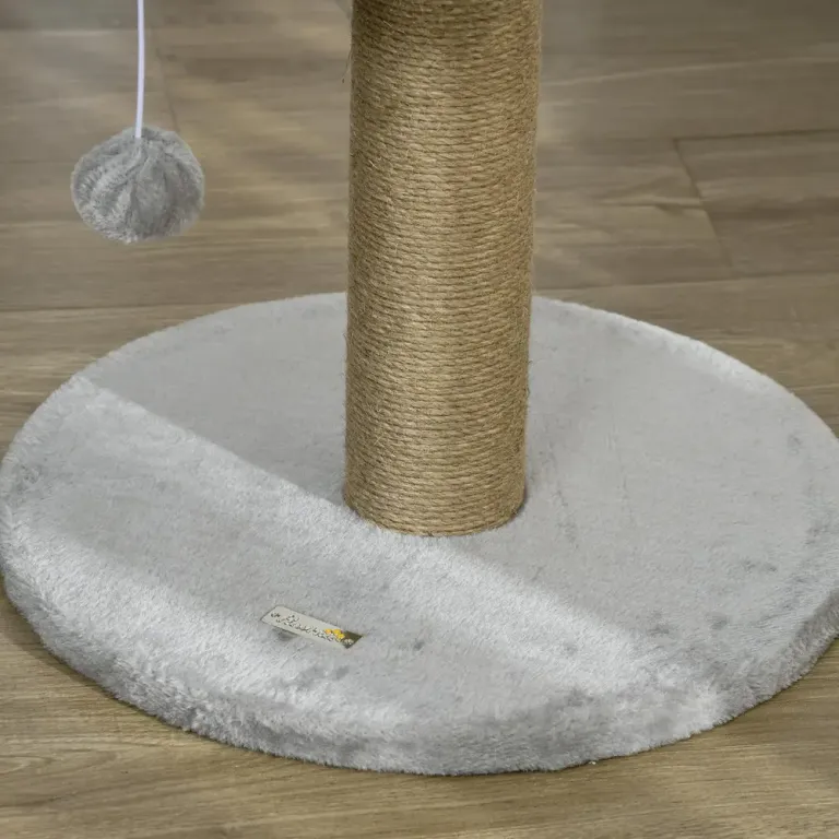 Klösträd Litet Jutegrå av Sisal och Plysch 49 cm