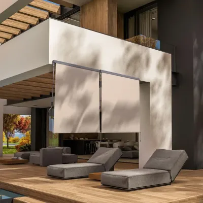 Vertikalmarkis Rullgardin med Vev Skyddar 160 x 250 Cm