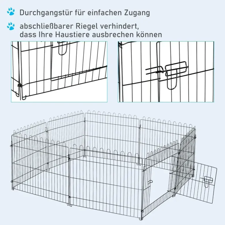 Valphage Hundhage Hopfällbar Rastgård 5 71 x 61 Cm