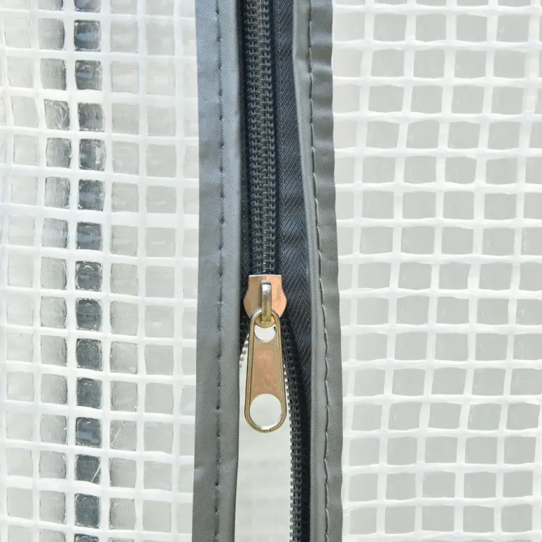 Litet Växthus Tunnelväxthus Vit av Stål 101 x 50 x 150 cm