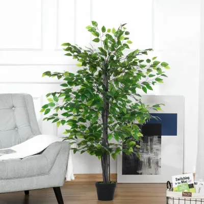 Konstgjort Banyan-Träd Naturtrogen Konstväxt 20 x 145 cm
