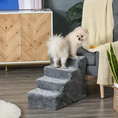 Hundtrappa 4 Steg Katttrappa för Säng och Soffa 35 cm