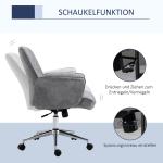 Ergonomisk Kontorsstol XXL, Robust Skrivbordsstol med Hög Rygg och Gungfunktion, Bekväm Arbetsstol för Långa Dagar, Ljusgrå, 120 kg
